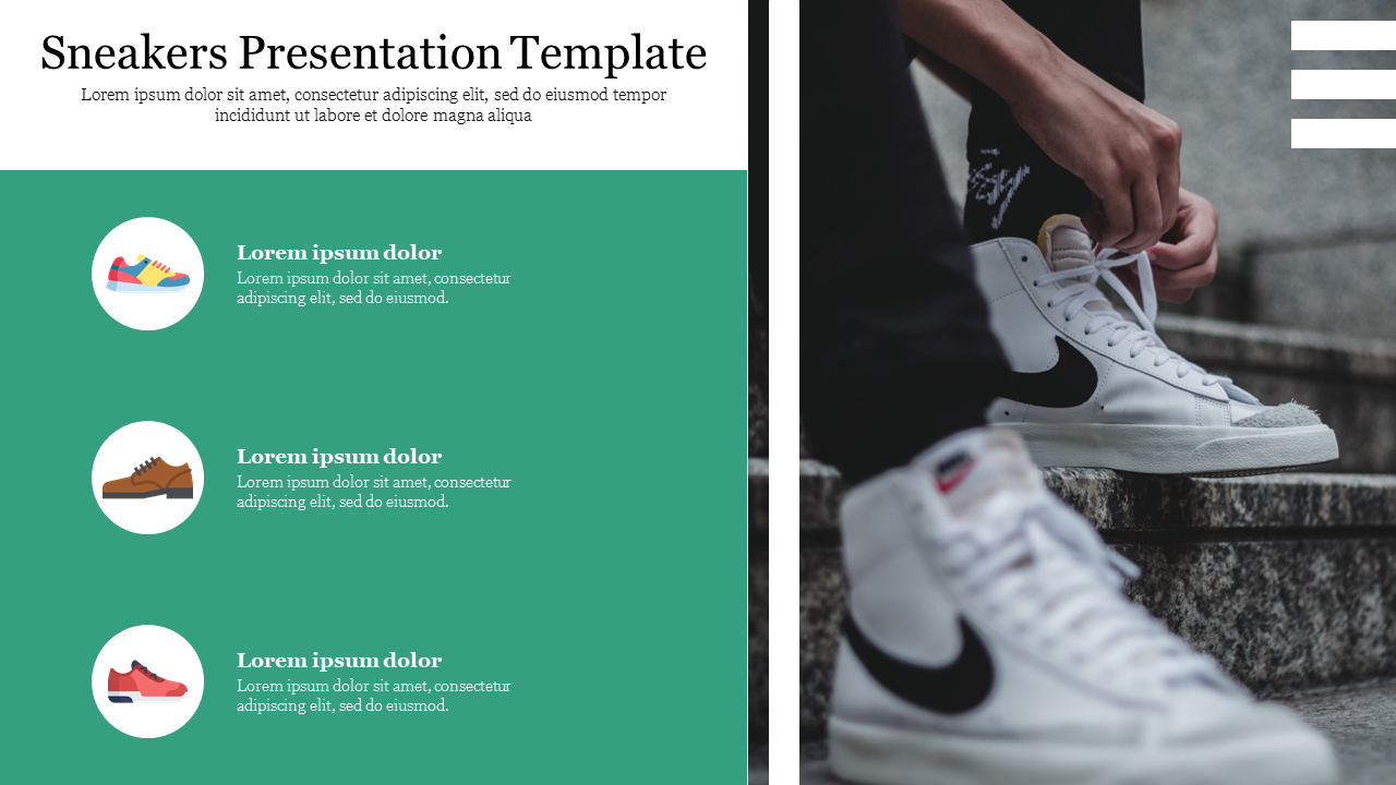 Sneakers Presentation Template